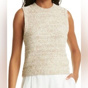 Club Monaco Beige Sleeveless Knit Sweater
